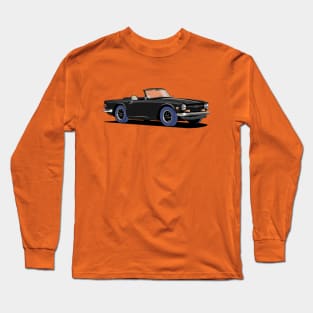 Triumph TR6 Car in black Long Sleeve T-Shirt